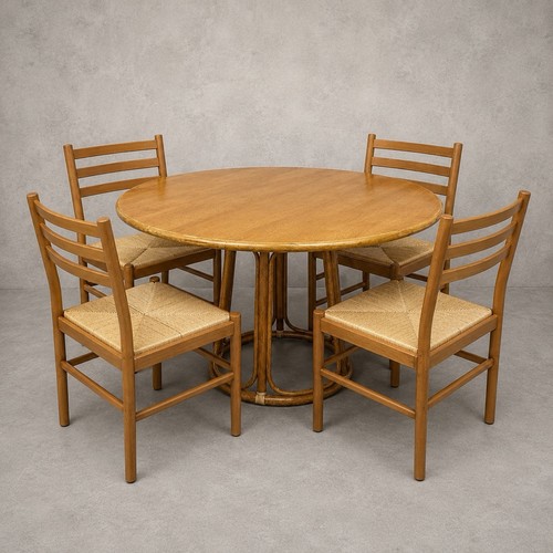 Vintage italian bamboo oak - italian,