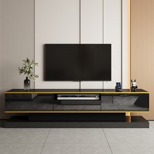 Modern Black TV Cabinet 180cm