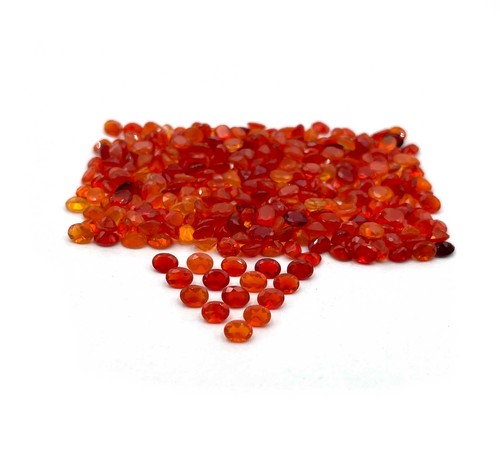Natural mexican fire opal - opal, oval