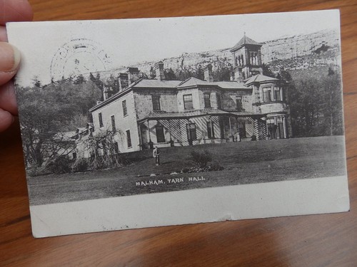 Postcard tarn hall malham - hall,