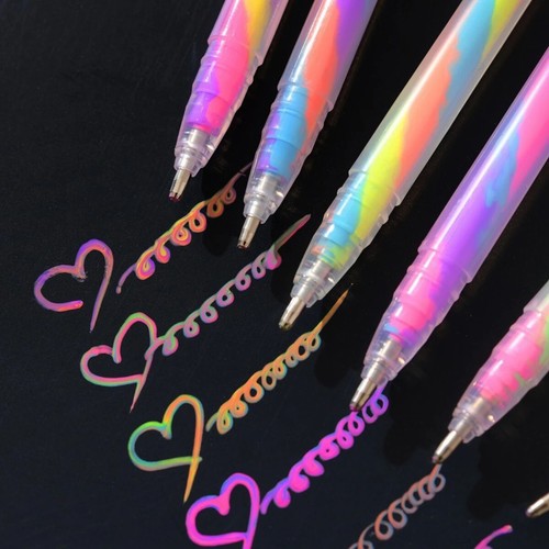 Glitter gel pens - glitter, rainbow