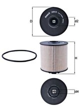 Fuel Filter MAHLE Fits