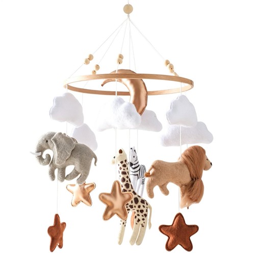Safari animal baby crib mobile - crib,