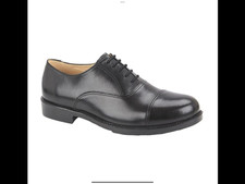 Black Leather Cadet Shoes