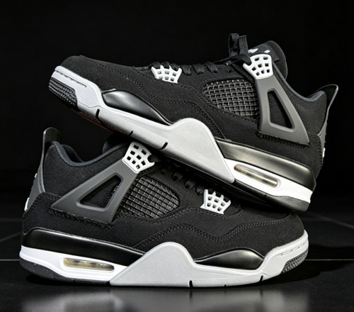 Nike air jordan retro - 4, "black