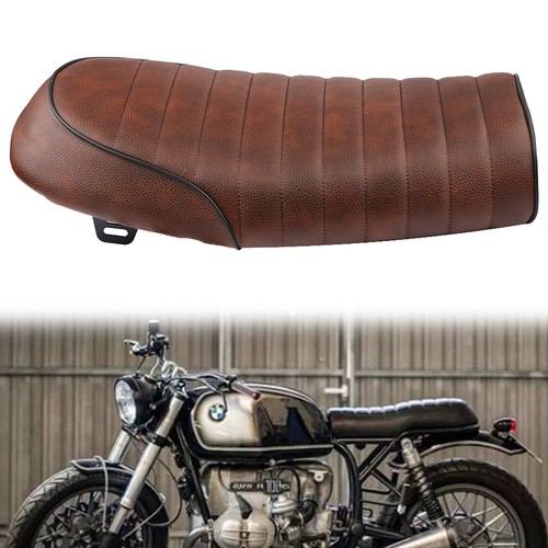 Brown motorcycle seat flat - seat,