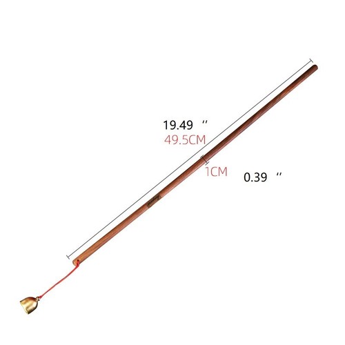 Walnut round tawse school cane - round,