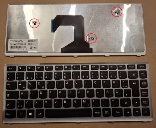 Keyboard lenovo u410 silver - lenovo,