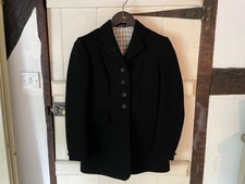 Ladies Women's small Black Wool Hunting Riding Jacket Size 8 VG condition.