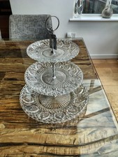 Glass 3 Tiered Cake Stand