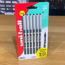 Uni-Ball Eye Fine Rollerball Pens 0.7mm Black Ink Set of 6