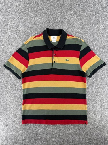 Vintage lacoste striped red - striped,