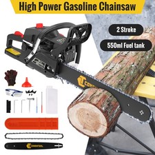 58cc 18" Petrol Chainsaw 2.55KW 11500PRM Gasoline 2-Stroke for Trimming Branches