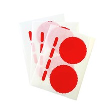 Pack of 6 Red Company Seal