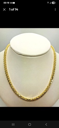 9ct yellow gold spiga chain - gold,