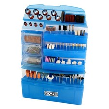 Demo - 400pc Mini Rotary Power Drill Hobby Accessory Kit Fits Dremel Multi Tools