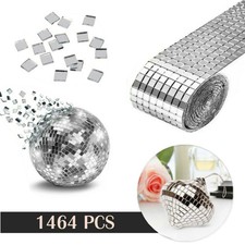 Glass Mirror Mosaic Tiles Self Adhesive Sticker Wall Tile Decoration Stickers