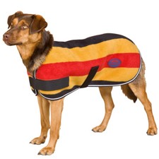 WEATHERBEETA FLEECE DOG COAT/RUG/BLANKET SANDOWN STRIPE NEWMARKET STRIPED