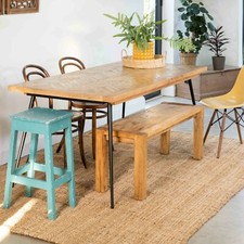 Natural Jute Rug Boucle Brown