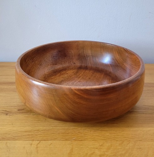 Large turned wood bowl - large, fruit