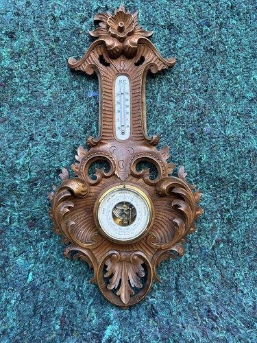 Black forest aneroid - black, barometer
