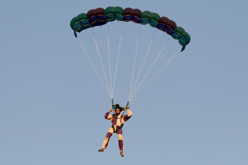 Complete skydiving rig - skydiving,