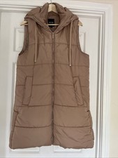 Me Jane Long Gilet Beige Size