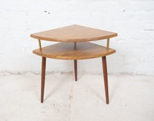 Vintage Mid Century Side Corner Coffee Table Plant Stand- FREE UK DELIVERY