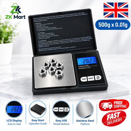 Digital pocket scale 500g - digital,
