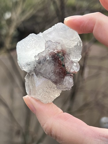 White apophyllite cluster - apophyllite,