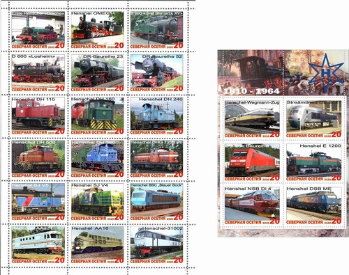 Stamp sheet block - sheet+block, henshel