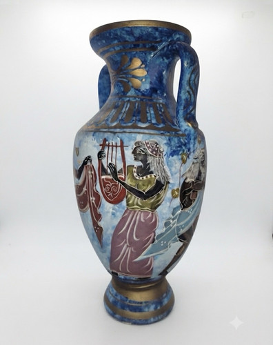 Greek ceramic amphora - ceramic, vase