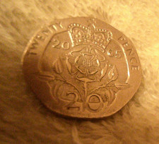 Rare Error  Mistruck 20p Coin