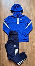 Adidas Junior Boys Girls Tracksuit Older Kids 7-16 Years  Blue