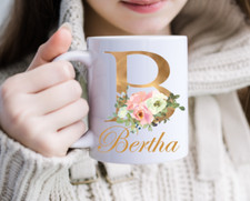 Personalised Coffee Mug Gold