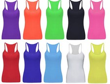 Ladies UV Neon Vest Stretchy