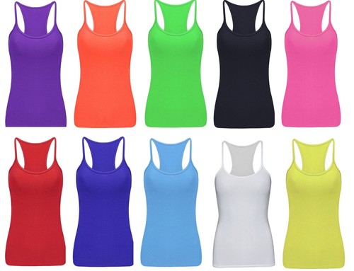 Ladies neon vest stretchy - uv,
