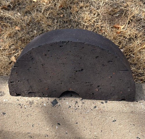 Half round blue coping - half,