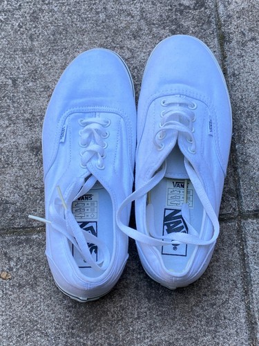 Vans authentic white canvas - white,
