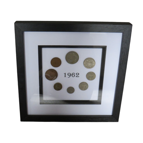 1962 luxury framed coin year - 1962,