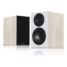 Wharfedale Diamond 12.2 Speakers - Light Oak Wood Stand Mount Loudspeakers