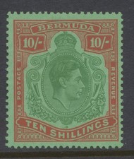Bermuda stamps 1953 - stamps, 10/-