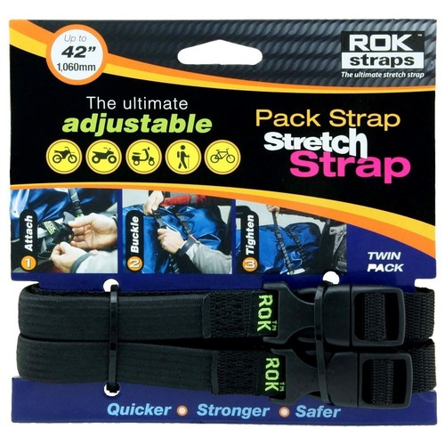 Rok straps black - black, motorcycle