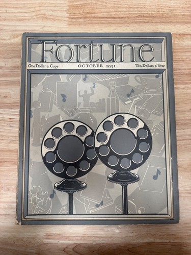 Fortune magazine october - magazine, 1931