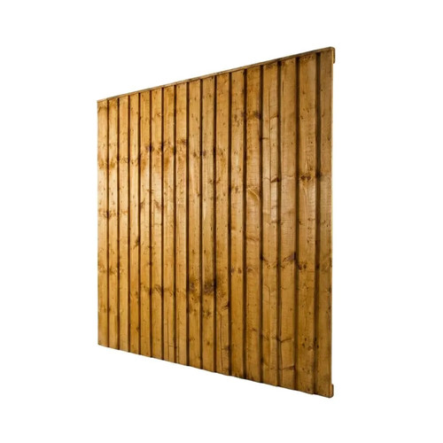 Feather edge treated fence - feather,