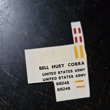 1/72 Matchbox AH-1 COBRA (US Army 615248 only) spare decals