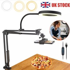 Overhead Phone Mount with Ring Light Flexible Arm Tripod Phone Camera Holder UK