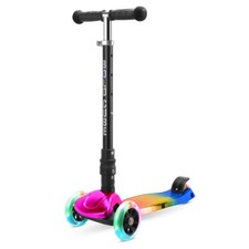 BOLDCUBE Big Fold Three Wheel Scooter Children Ages 5-10 Years LED LIGHTS