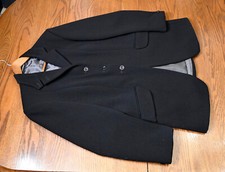 Horse Country melton black hunt coat  jacket ladies 38 L foxhunt medium weight