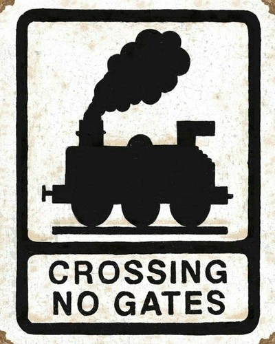 Level crossing gates train - level,